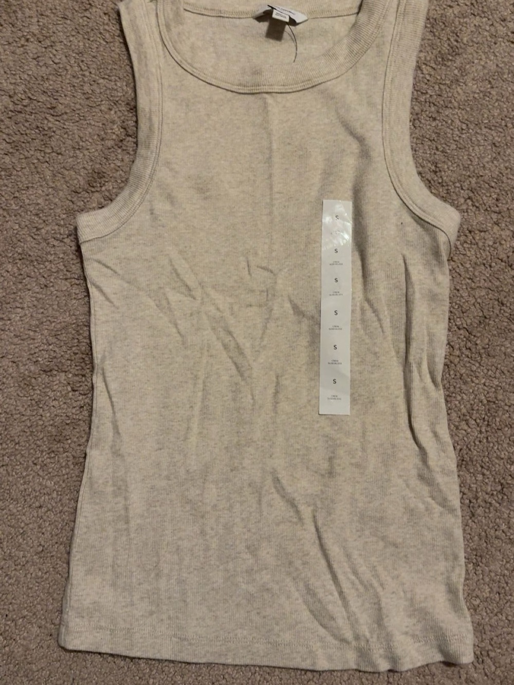 Women’s Ribbed Tank Top - Cream